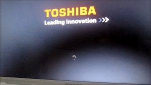 Toshiba зависает на заставке